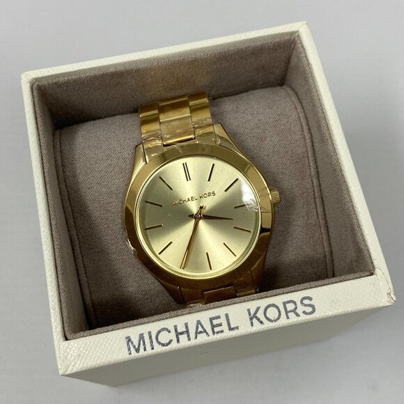 Michael Kors Gold Watch MK3179 New - Picture 1 of 5